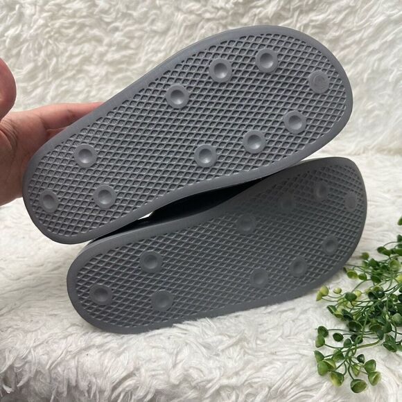 adidas Puffylette Mens Shoes‎ in Charcoal Solid Grey/Linen Green sz 6 NEW - Picture 9 of 9